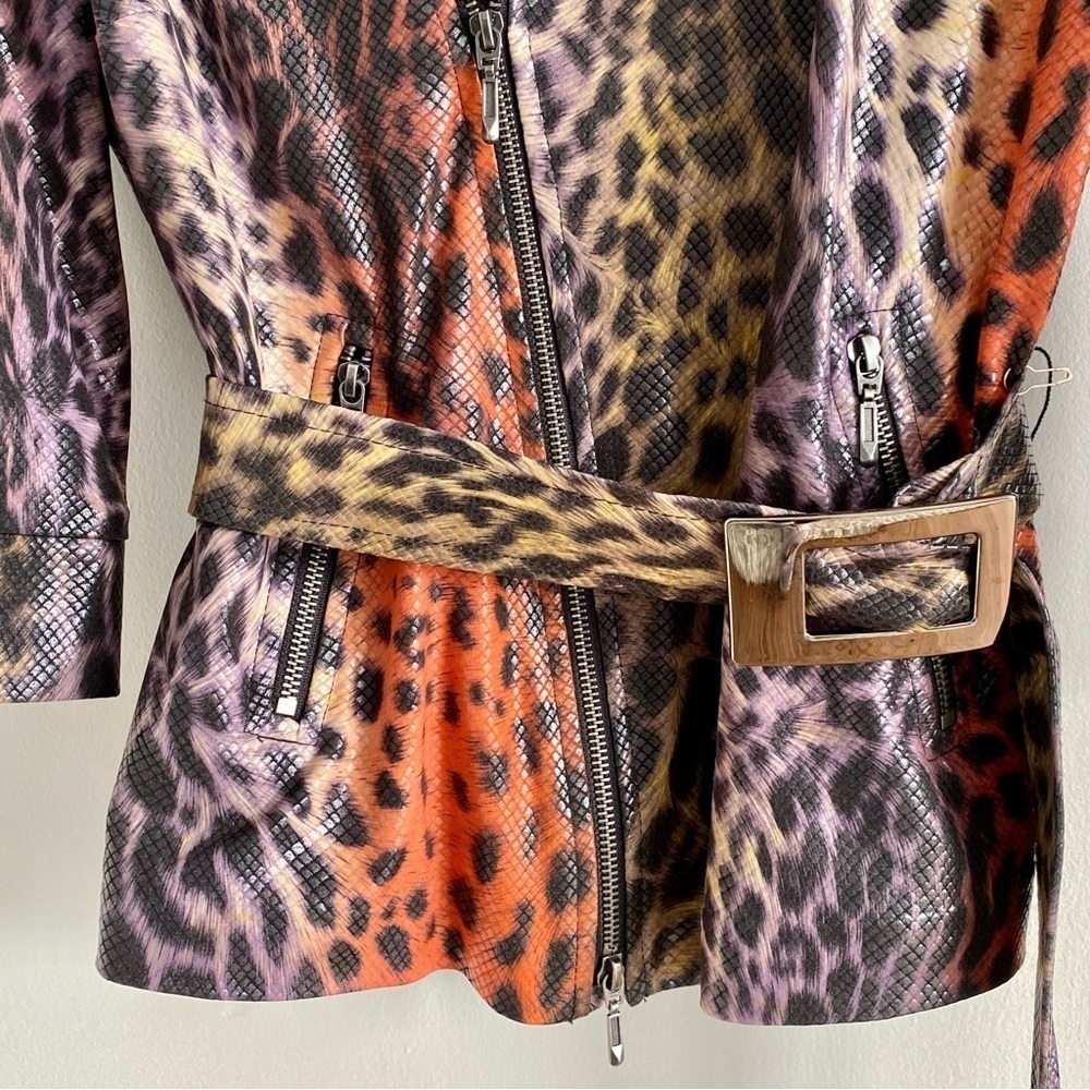 Joseph Ribkoff Leopard Jacket Size 6 - Picture 3 of 6